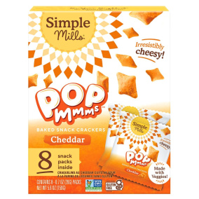 Front of Simple Mills Crackers, Vegetable Crackers, GF Crackers