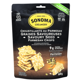 Sonoma Creamery Savoury Seed Parmesan Crisps, 64g