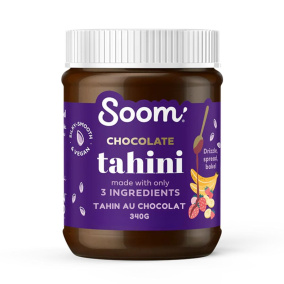 Front of Soom Foods Chocolate Sesame Tahini, 340g