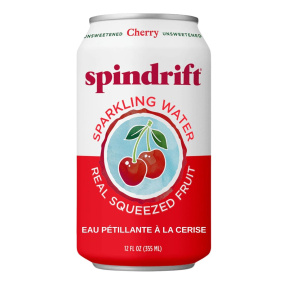 Spindrift Sparkling Water Cherry Front