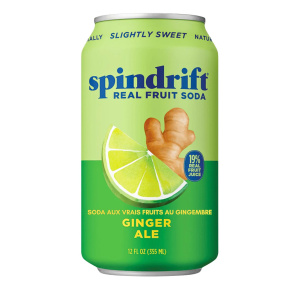 Front of Spindrift Soda - Spindrift Drink - Spindrift Canada - Ginger Ale Soda - Ginger Soda - Real Ginger Ale