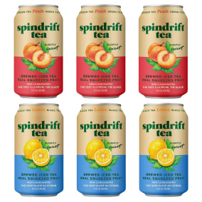 Spindrift Iced Tea Variety 6-Pack, 355 mL each Front