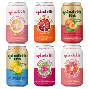 Spindrift Bestsellers Variety 6-Pack, 355 mL each Front