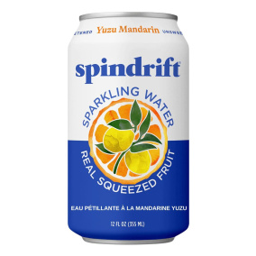 Spindrift Sparkling Water Yuzu Mandarin Front