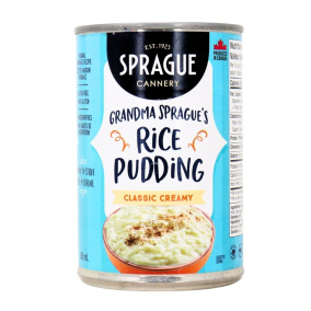 Front of Sprague Grandma's Rice Pudding Classic Creamy Rice Pudding Gluten-Free Rice Pudding