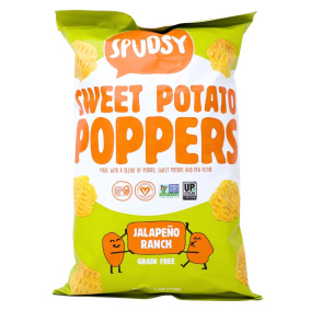 Front of Spudsy Grain-Free Sweet Potato Poppers Jalapeno Ranch