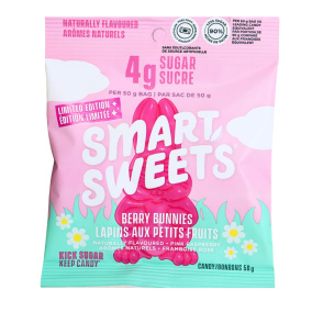 SmartSweets Low Sugar Berry Bunnies Easter Gummies, 50g