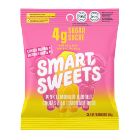 SmartSweets Limited Edition Low Sugar Pink Lemonade Buddies, 50g