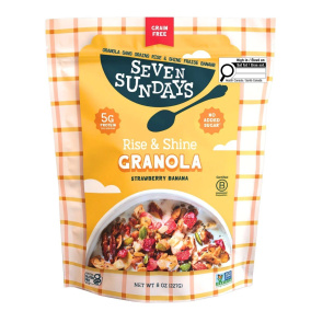 Seven Sundays Grain Free Nut Granola Rise & Shine Strawberry Banana Nut, 227g
