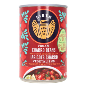 Front of Siete Vegan Charro Beans