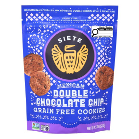 Siete Grain-free Cookies Mexican Double Chocolate Chip Front
