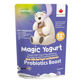 SunDrench Magic Yogurt Probiotic Freeze-Dried Yogurt Bites Blueberry, 84g