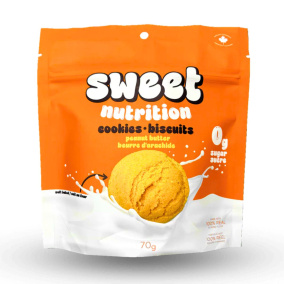 Front of Sweet Nutrition Keto soft Baked Cookies Peanut Butter