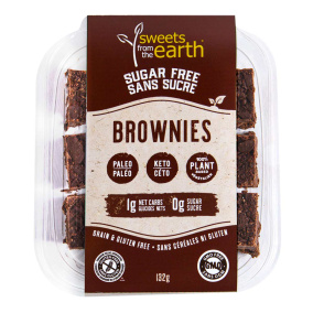Front of Sweets From The Earth Sugar Free Keto Brownies, 132g