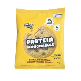 Sweet Nutrition Protein Munchables Cookie Oatmeal Chocolate Chip Front
