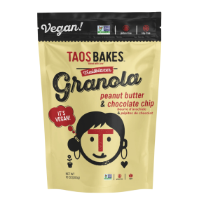 Taos Bakes Gluten Free Granola Peanut Butter + Chocolate Chip Canada Front