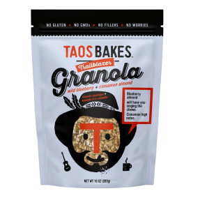 Taos Bakes Gluten Free Granola Wild Blueberry + Cinnamon Almond, 283 g