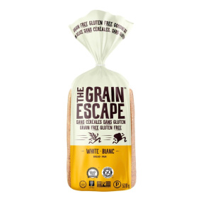 Front of The Grain Escape Grain-Free Bread Gluten-Free Bread Paleo Bread Low-Fodmap Bread Gluten-Free White Bread