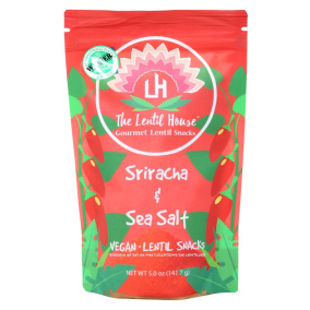 The Lentil House Gourmet Lentil Snacks Sriracha & Sea Salt, 141.7 g