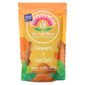 The Lentil House Gourmet Lentil Snacks Turmeric & Sea Salt, 141.7 g