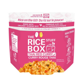 Front of The Rice Box Stuff Seasoned Rice - Microwavable Rice - Instant Rice - Thai Curry Rice - Thai Red Curry