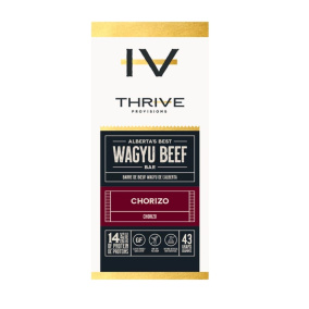 Front of Thrive Provisions Wagyu Beef Bar Meat Snack Chorizo
