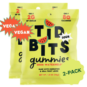 TIDBITS Vegan Gummies Sour Watermelon Front