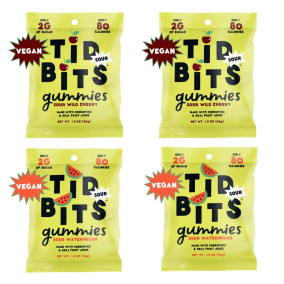 Tidbits Vegan Gummies Variety 4-Pack Canada Front