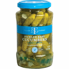 Tillen Farms Pickled Baby Cucumbers, 350g