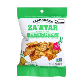 Terranean Twice-Baked Pita Chips Za'atar Front of bag