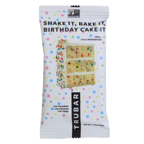 TRUBAR Protein Bar Shake It, Back It, Birthday Cake It Front