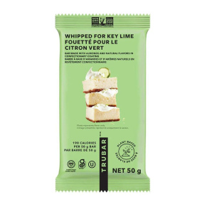 Front of TRUBAR Protein Bar Gluten Free Vegan Protein Bar Dessert Protein Bar Key Lime