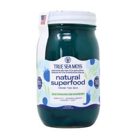 True Sea Moss Gel Blue Spirulina & Raspberry, 473mL