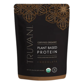 Truvani Organic Plant-Based Protein Powder Chocolate Canada Front