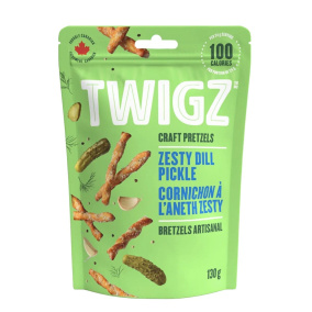 Twigz Baked Craft Pretzels Zesty Dill Pickle, 130g