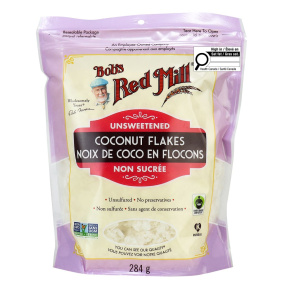Bob's Red Mill Unsweetened Coconut Flakes Unsulfured, 284g