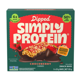 SimplyProtein Dipped Snack Bars Chocoberry Front