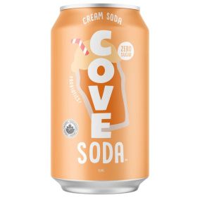 Front of Cove Soda Gut Healthy Soda Probiotic Soda Healthy Cream Soda Alternative
