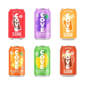 Front of Cove Soda Variety Pack Gut Healthy Soda - Healthy Soda - Probiotic Drink Canada - Probiotic Soda