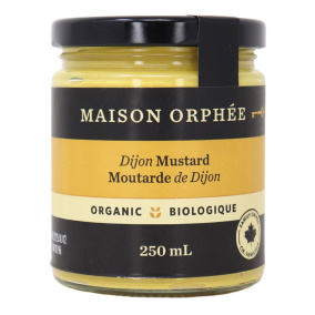 Front of Maison Orphee Organic Dijon Mustard