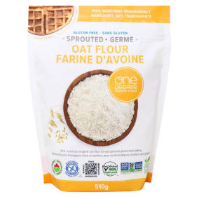 One Degree Organic Foods Sprouted Oat Flour, 510g