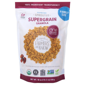 Front of One Degree Organic Gluten Free Granola - Vegan Granola - Sprouted Oats -Healthy Granola