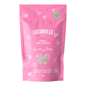 Lulubelle & Co Vegan Sprinkles La Vie En Rose, 30g
