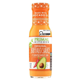 Front of Primal Kitchen Buffalo Sauce - keto condiments - whole30 approved sauces - paleo sauces