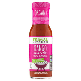 Front of Primal Kitchen Organic Mango Jalapeño BBQ Sauce