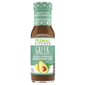 Front of Primal Kitchen Greek Vinaigrette and Marinade, 236ml