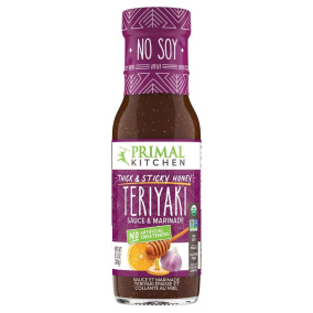 Front of Primal Kitchen Thick & Sticky Honey Teriyaki Sauce & Marinade