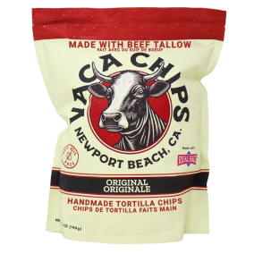 Vaca Chips Handmade Tortilla Chips made with Beef Tallow Original 4-Pack Canada Front