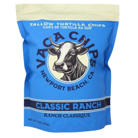 Vaca Chips Handmade Tortilla Chips made with Beef Tallow Classic Ranch Canada Front