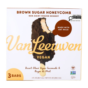 Van Leeuwen Vegan Frozen Dessert Brown Sugar Honeycomb, 3 Bars